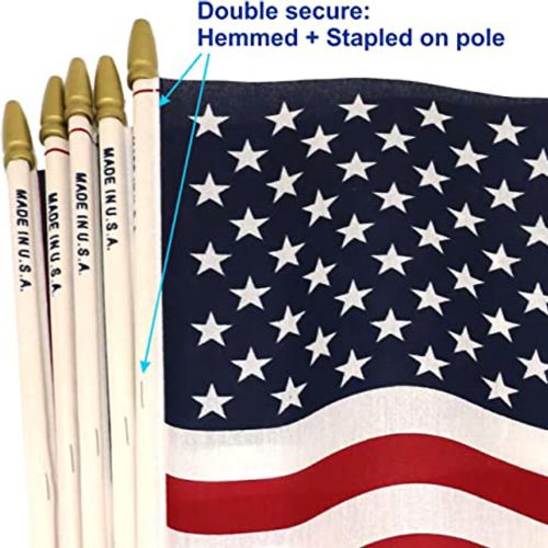 Wholesale 12 x 18 Us Polyctn Hand Flag